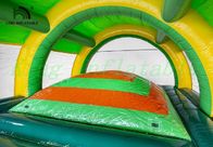 छोटे पहाड़ी के साथ रंगीन जंगली पशु Inflatable उछालभरी तम्बू बच्चों पीवीसी बाउंसर