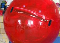 मुद्रण के साथ पानी की गेंद पर लाल 0.8 मिमी पीवीसी / पीटीयू 2 मीटर व्यास वाला Inflatable चलना