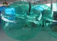 पीवीसी / PTU द्वारा हरे या नीले पारदर्शी पानी के चलने की गेंद, Inflatable पानी की गेंद