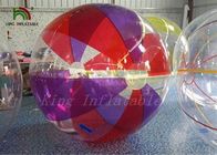 1 मिमी पीवीसी धारी रंग पारदर्शी में पानी की गेंद पर चलने योग्य