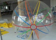 रंगीन पट्टियों के साथ पानी की गेंद 2 मीटर दीया सॉकर बॉल पर 1.0 मिमी पीवीसी Inflatable