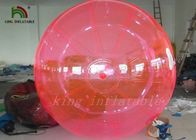 जापान से अच्छी गुणवत्ता वाले रेड पीवीसी / टीपीयू 2 एम इन्फ्लेटेबल वाटर बॉल वाईकेके जिपर