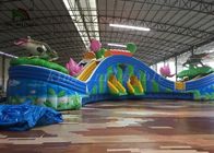 मजेदार बड़े Inflatable पानी पार्क, बच्चे फ्लोटिंग खेल के मैदान EN71-2-3 प्रमाण पत्र