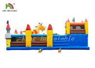 आउटडोर विशालकाय Inflatable मनोरंजन पार्क रंगीन पीवीसी तिरपाल कॉम्बो खेल का मैदान