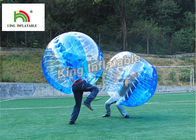 फुटबॉल खेल के लिए 1.0 मिमी पीवीसी Inflatable बम्पर बॉल पारदर्शी बुलबुला गेंद