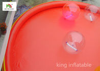 वयस्क व्यावसायिक गतिविधि के लिए वयस्कों के लिए लाल बड़े Inflatable स्विमिंग पूल