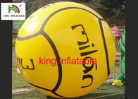 पीले रंग की Inflatable पानी चलना गेंद 1.0 मिमी पीवीसी 45 * 30 * 30 सेमी सीई