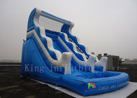 आउटडोर खेल का मैदान मनोरंजन पार्क पानी स्लाइड नीला रंग 1 साल की वारंटी