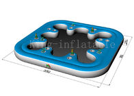 वयस्कों के लिए वाणिज्यिक मनोरंजन कप होल Inflatable पानी के खिलौने फ्लोटिंग सोफा