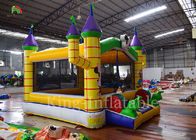 बच्चों के लिए पीला आउटडोर खेल का मैदान Inflatable इनडोर उछालभरी महल कूदते कॉम्बो