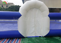 जंगम ब्लू Inflatable फुटबॉल बॉल फुटबॉल फील्ड 16 मीटर * 8 मीटर एंटी - टूटी हुई
