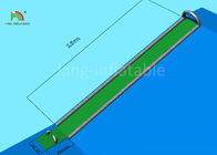 वयस्कों के अनुकूलित आकार के लिए ग्रीन सिंगल लेन 15 मीटर लंबी इन्फ्लैटेबल वॉटर स्लाइड