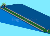वयस्कों के अनुकूलित आकार के लिए ग्रीन सिंगल लेन 15 मीटर लंबी इन्फ्लैटेबल वॉटर स्लाइड