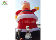 210D नायलॉन 10 मीटर एच Inflatable सांता क्लॉस विज्ञापन क्रिसमस की सजावट