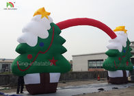 EN14960 Inflatable विज्ञापन उत्पाद 11 * 5 मी क्रिसमस ट्री आर्च सांता को उड़ाएं