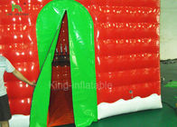 महोत्सव सजावट एक साल की वारंटी के लिए लाल Inflatable क्रिसमस हाउस