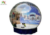 मानव आकार की Inflatable स्नो बॉल स्पष्ट 0.8 मिमी पीवीसी ग्लोब फोटो लेने के लिए EN14960 फोटो / विज्ञापन लें