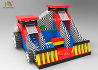 पूल के साथ 10x9x6.5 एम Inflatable कूदते महल बच्चा रेसिंग कार ड्राई स्लाइड