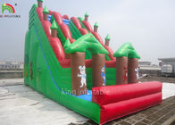 डबल सिलाई Inflatable सूखी स्लाइड ग्रीन वन थीम EN14960 CE EN71