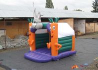पार्टी में गाजर और खरगोश 4X4M के साथ छोटे बच्चों Inflatable कूद महल का इस्तेमाल किया