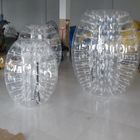 पारदर्शी Inflatable बम्पर बॉल बॉडी बम्पर बॉल 1.0 मिमी पीवीसी 1.2 / 1.5 मीटर व्यास