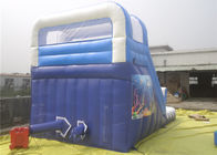 तीन लाइनों Inflatable पानी स्लाइड बच्चों के लिए पूल के साथ / वयस्कों Inflatable स्लाइड पार्क