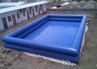 मनोरंजन के लिए 12 x 8 x 1.3 मीटर डबल वॉल ट्यूब पीवीसी तिरपाल इन्फ्लेटेबल स्विमिंग पूल के ऊपर जमीन