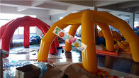पीवीसी गर्म हवा सील Inflatable स्पाइडर तम्बू / Airtight फ्रेम पोस्ट पीला घटना तम्बू