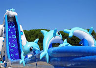 बच्चों के वयस्कों के लिए ग्रीष्मकालीन Inflatable विशालकाय पिछवाड़े हाथी पानी स्लाइड