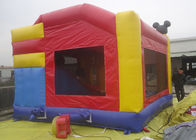 0.55 मिमी पीवीसी तिरपाल कैसल स्लाइड और बाधा के साथ Inflatable मिकी उछाल हाउस