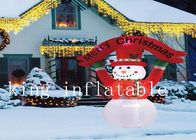 आउटडोर 10 मीटर Inflatable क्रिसमस उत्पाद एयर उड़ा छुट्टी स्नोमैन