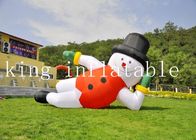 विज्ञापन के लिए 210D नायलॉन आउटडोर 20 फीट क्रिसमस Inflatable सांता