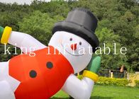 विज्ञापन के लिए 210D नायलॉन आउटडोर 20 फीट क्रिसमस Inflatable सांता