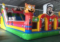 Silde पीवीसी तिरपाल के साथ बच्चों के Inflatable उछाल हाउस अजीब महल