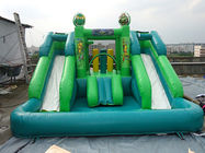 CE प्रमाण पत्र आउटडोर खेलों के लिए Inflatable पानी स्लाइड पीवीसी तिरपाल सामग्री