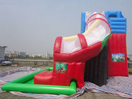 बच्चों / वयस्कों आउटडोर लाल Inflatable स्विमिंग पूल पानी स्लाइड 0.55 मिमी पीवीसी