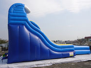 बच्चों के लिए पूल / वाणिज्यिक पानी पार्क के साथ विशाल आउटडोर पीला Inflatable पानी स्लाइड