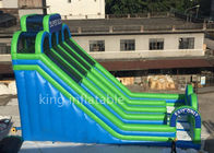 0.55 मिमी उच्च वाणिज्यिक पार्क Inflatable पानी स्लाइड खेल खेल