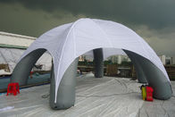 विज्ञापन के लिए सफेद मुद्रित छत के साथ कस्टम पीवीसी स्पाइडर इन्फ्लेटेबल इवेंट टेंट