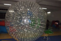 आउटडोर खेलों के लिए 3 मीटर व्यास कस्टम inflatable पारदर्शी पीवीसी ज़ोरब बॉल