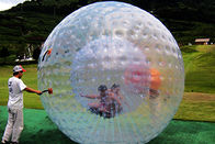 आउटडोर खेलों के लिए 3 मीटर व्यास कस्टम inflatable पारदर्शी पीवीसी ज़ोरब बॉल