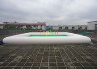 हल्का हरा / सफेद रंग 7 x 7 मीटर इन्फ्लेटेबल वाटर पूल, inflatable स्विमिंग पूल 0.65
