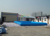 परिवार / वाणिज्यिक के लिए ब्लू 7 एक्स 7 वर्ग inflatable पानी के पूल