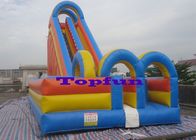 विशाल Inflatable पानी स्लाइड आउटडोर समुद्र तट गीला और सूखी फिसलने मनोरंजन