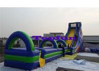 Gaint Inflatable पानी स्लाइड आउटडोर मनोरंजन पार्क / बीच फिसलने वाले खेल