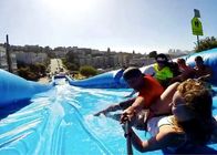 अनुकूलित 300 मीटर Inflatable पानी स्लाइड, प्राकृतिक रैंप ब्लू समर वाटर गेम