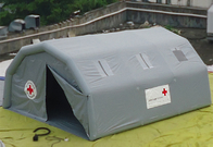 ग्रे पीवीसी Inflatable आपातकालीन तम्बू चिकित्सा आउटडोर अस्थायी आश्रय