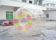 मज़ाकिया Inflatable Zorb बॉल के अंदर रोलिंग, रंगीन प्रवेश द्वार किड्स हैम्स्टर बॉल