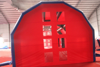 वाणिज्यिक के लिए खिड़की के साथ बड़े लाल इन्फ्लेटेबल डोम इवेंट टेंट