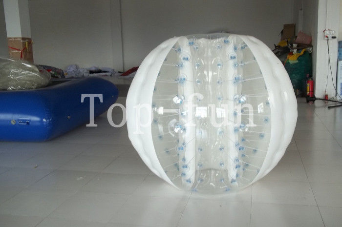 बहु-रंग 1.0 मिमी पीवीसी / TPU विशाल Inflatable बम्पर गेंदों के लिए समुद्रतट / खेल का मैदान